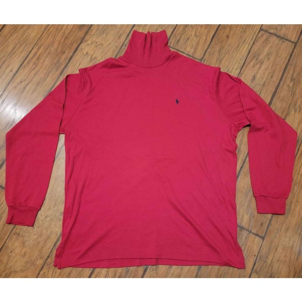 Polo by Ralph Lauren Men's Extra Large Turtle Neck Red XL